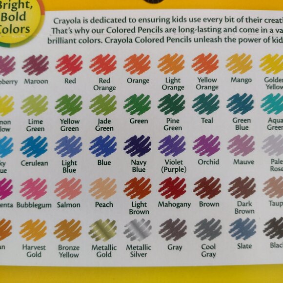 New lot of Crayola 50 Colored Pencils, 64 Crayons and 8 Watercolors - Picture 8 of 14